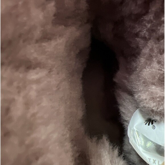 Womens Uggs Boots Bailey Bow Tulle Mini Dusk Pink Purple Sz 6 Fits 7 Suede Rare - Picture 14 of 16